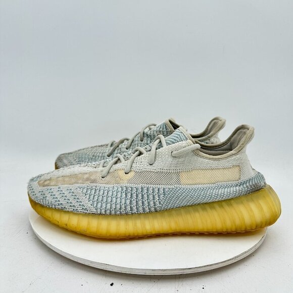 Adidas Yeezy Boost 350 V2 Men Sz 11 FW3043 Cloud White Blue Non-Reflective Shoes - Picture 1 of 11
